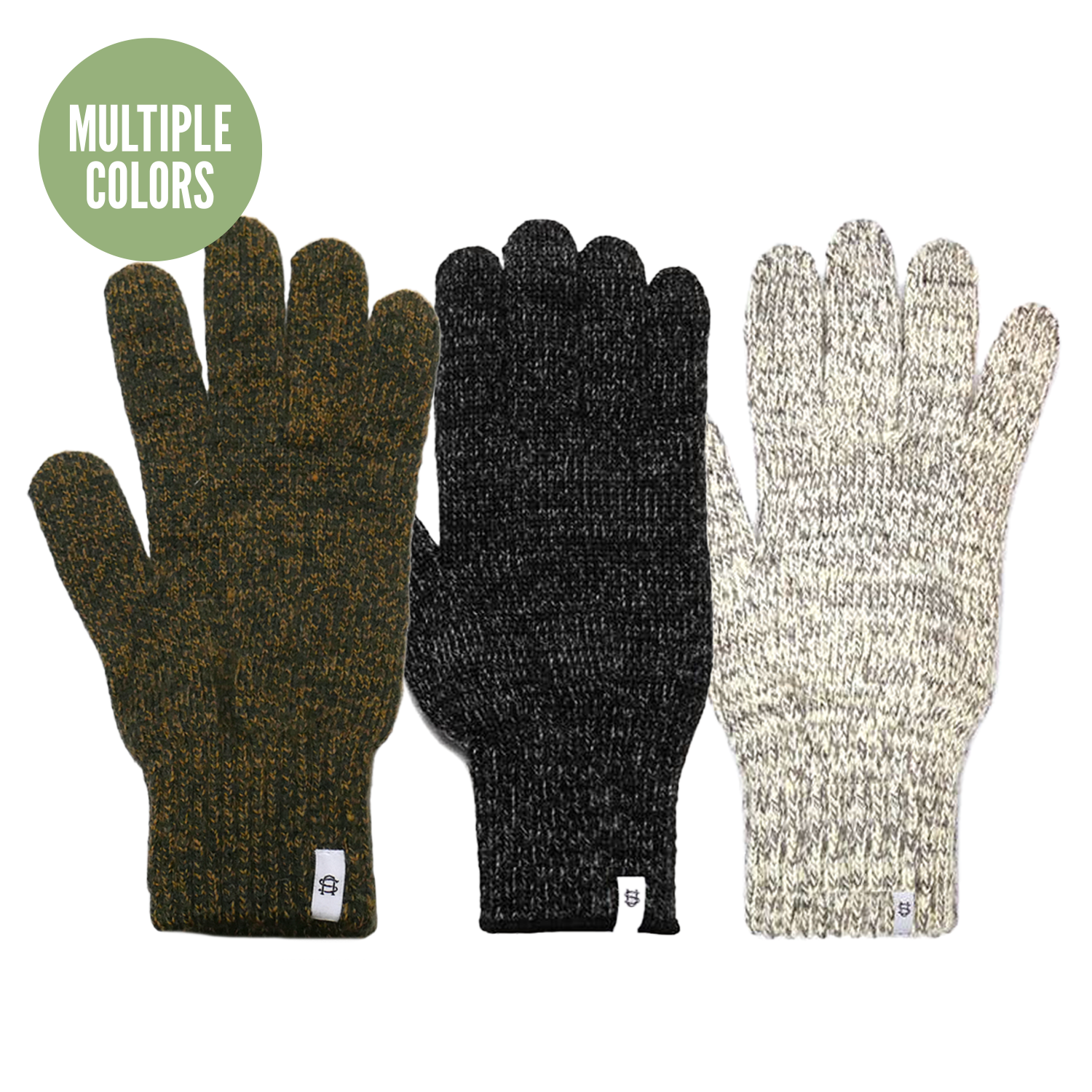 Ragg Wool Full Gloves | Multiple Colors Oatmeal Melange / Large