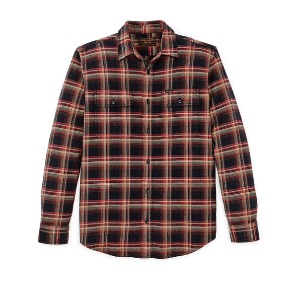 Filson Vintage Flannel in Black / Rust / Multi Plaid