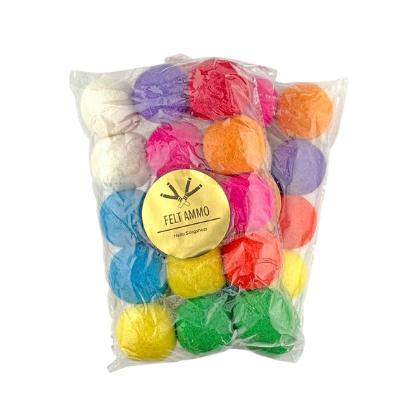 Slingshot | 10-Pack Felt Ball Ammo