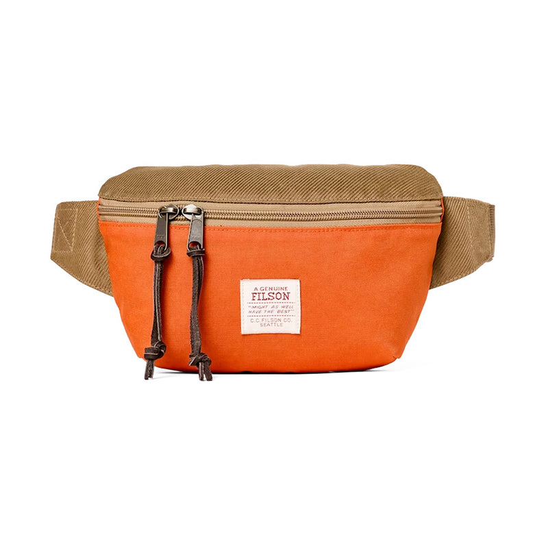 Crossbody Bag in Dark Tan/Flame