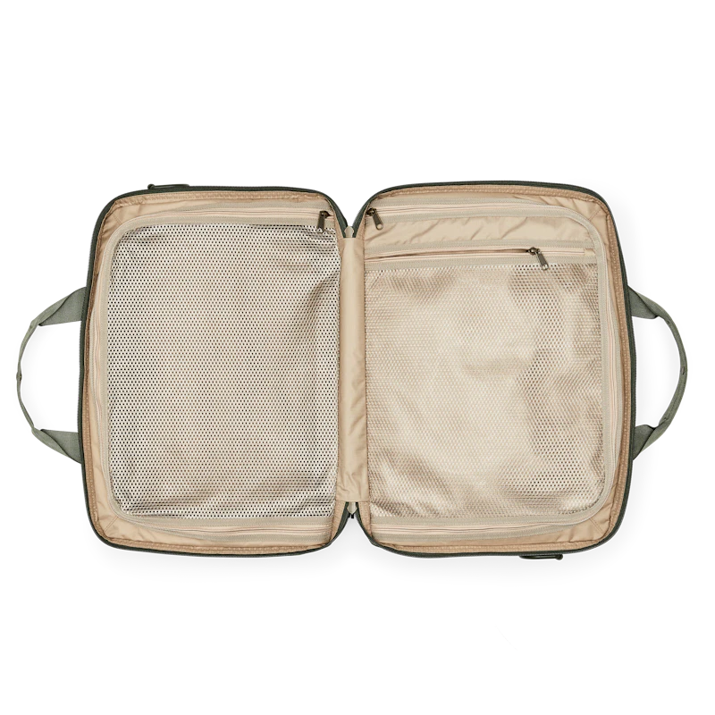 Open view of inside of pack