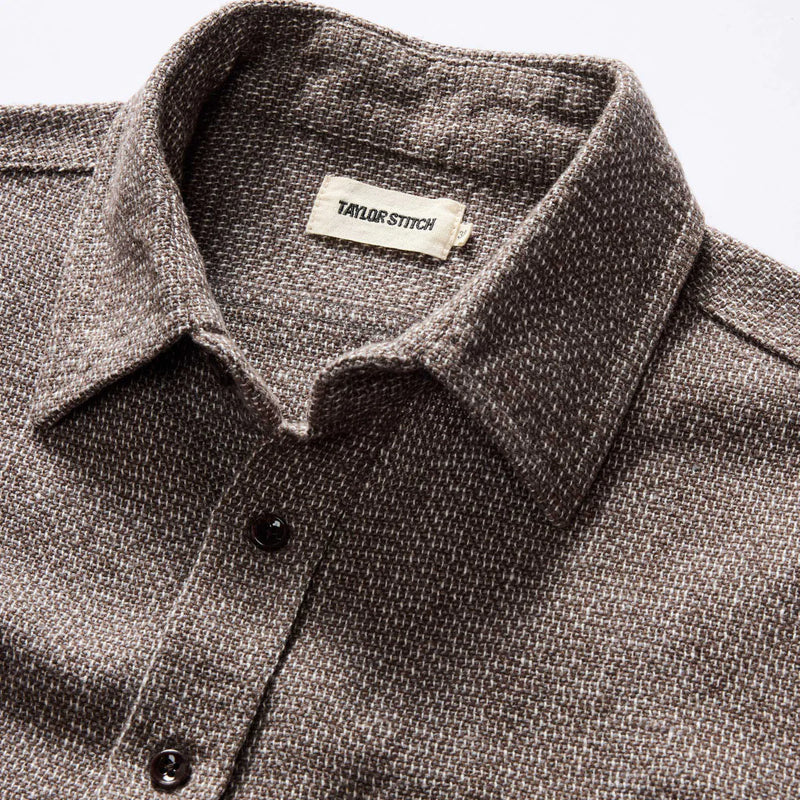 Ledge Shirt | Granite Linen Tweed