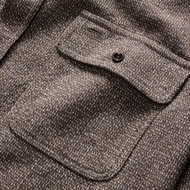 Ledge Shirt | Granite Linen Tweed