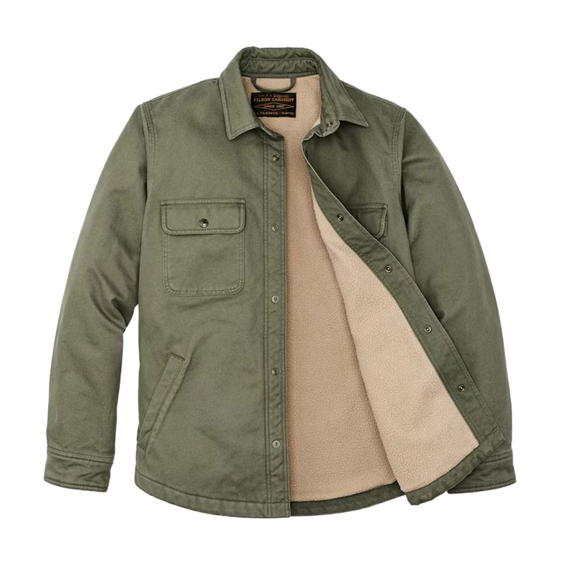 Fleece Lined Jac Shirt | Service Green