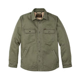 Filson Fleece Lined Jac Shirt in Service Green