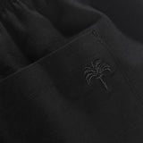 Black Linen Pant Detail