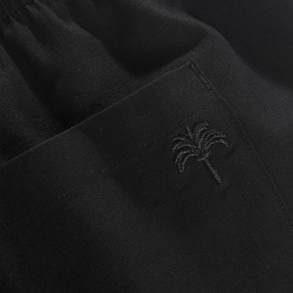 Black Linen Pant Detail