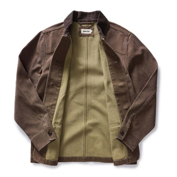 The Upland Jacket in Aged Penny Chipped Canvas