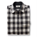 The Moto Utility Shirt in White Smoke Plaid