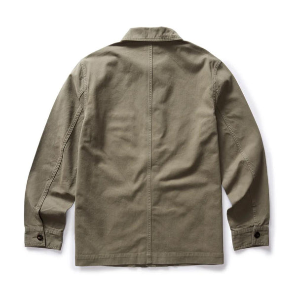 The Ojai Jacket in Organic Smoked Olive Foundation Twill