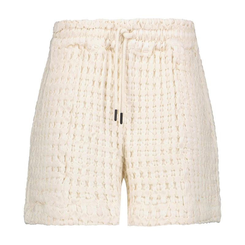 OAS Cream Waffle Shorts