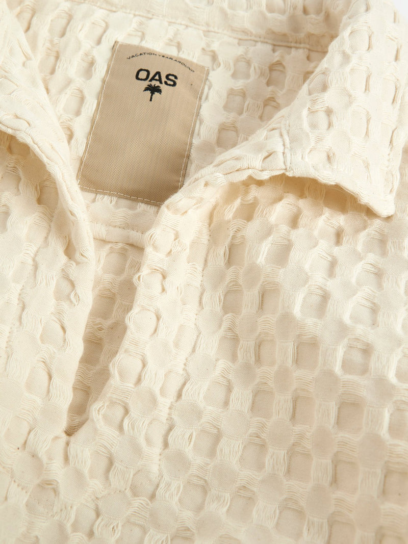 Women's Cream Ecru Jaffa Waffle Shirt