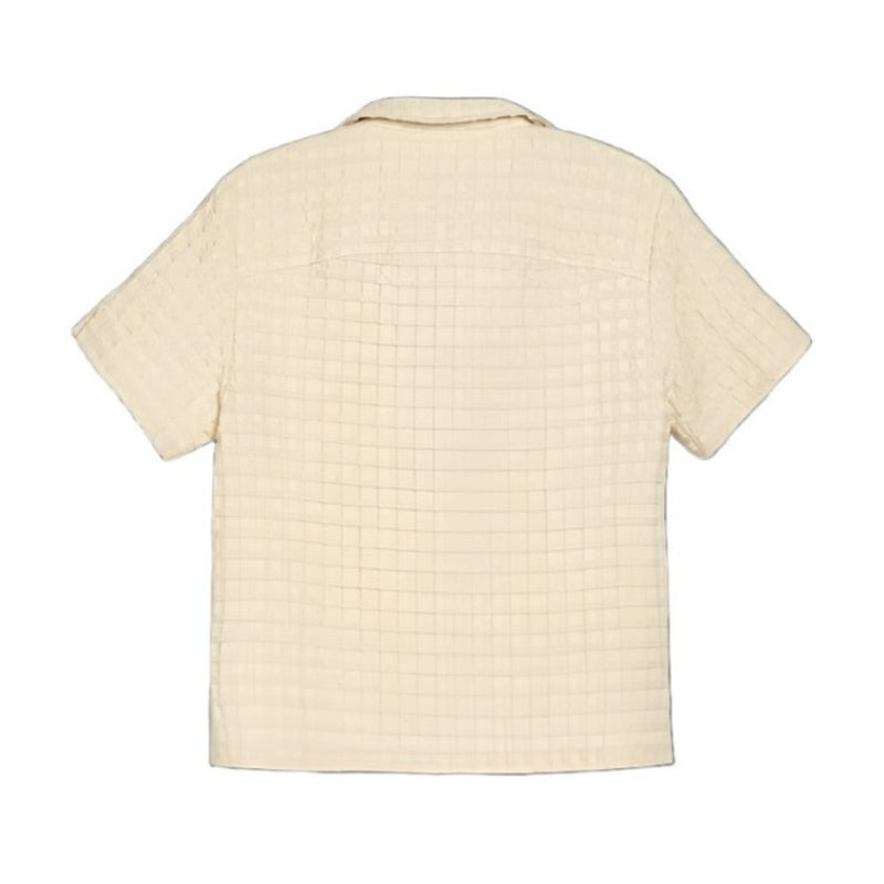 Back of Women's Cream Ecru Jaffa Waffle Shirt