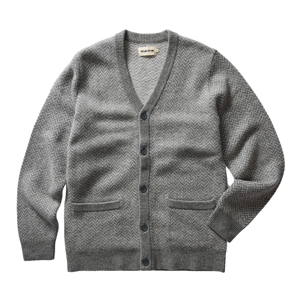 The Eddy Cardigan | Ash Herringbone – Fontenelle Supply Co.