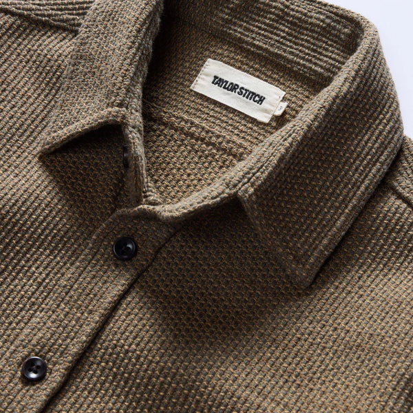 Close up of collar and buttons