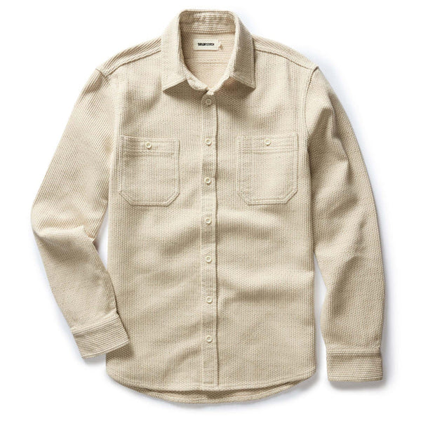 The Utility Shirt in Natural Sashiko