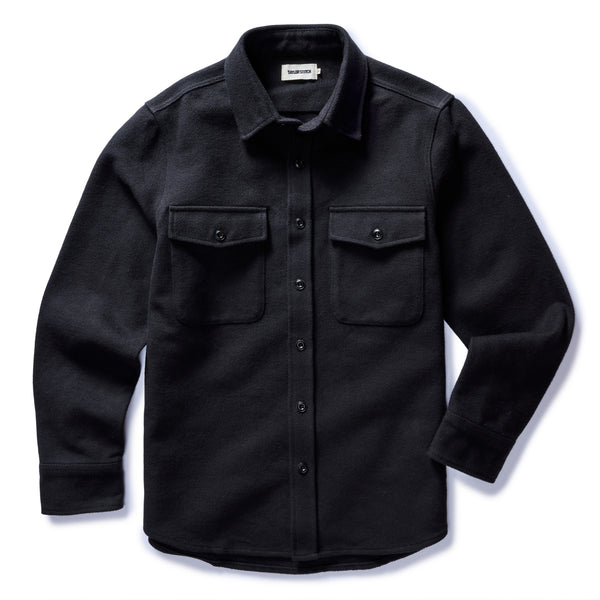 Maritime Shirt in Faded Black Moleskin