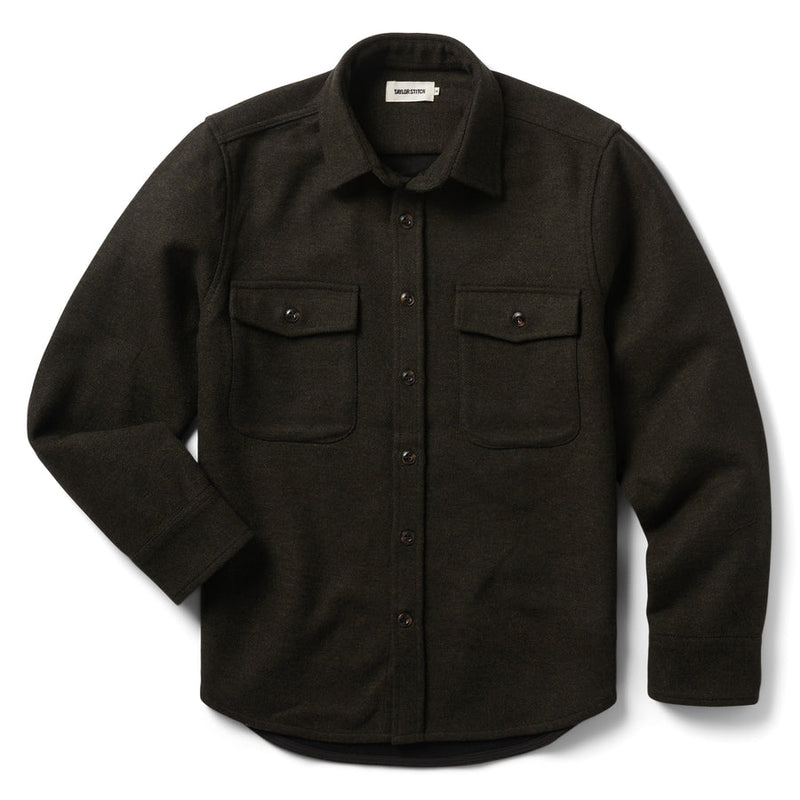 The Maritime Shirt Jacket  Evergreen Twill – Fontenelle Supply Co.